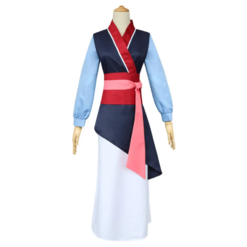 Halloween women Girl Hua Mulan Cosplay Costume Party Fancy Dress Hanfu Costume