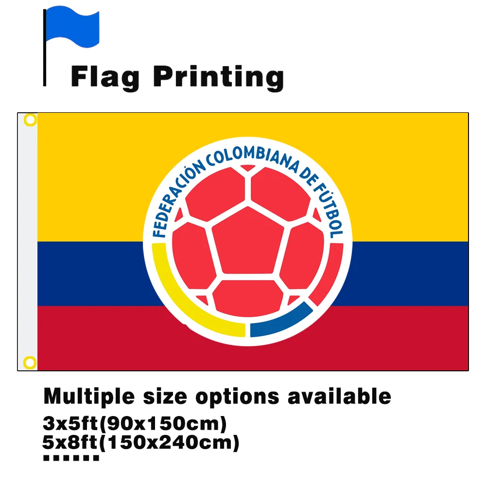 Colombia National Team Flag for 2026 World Football League Cheering Banner Cheering Flag ‌Federación Colombiana de Fútbol