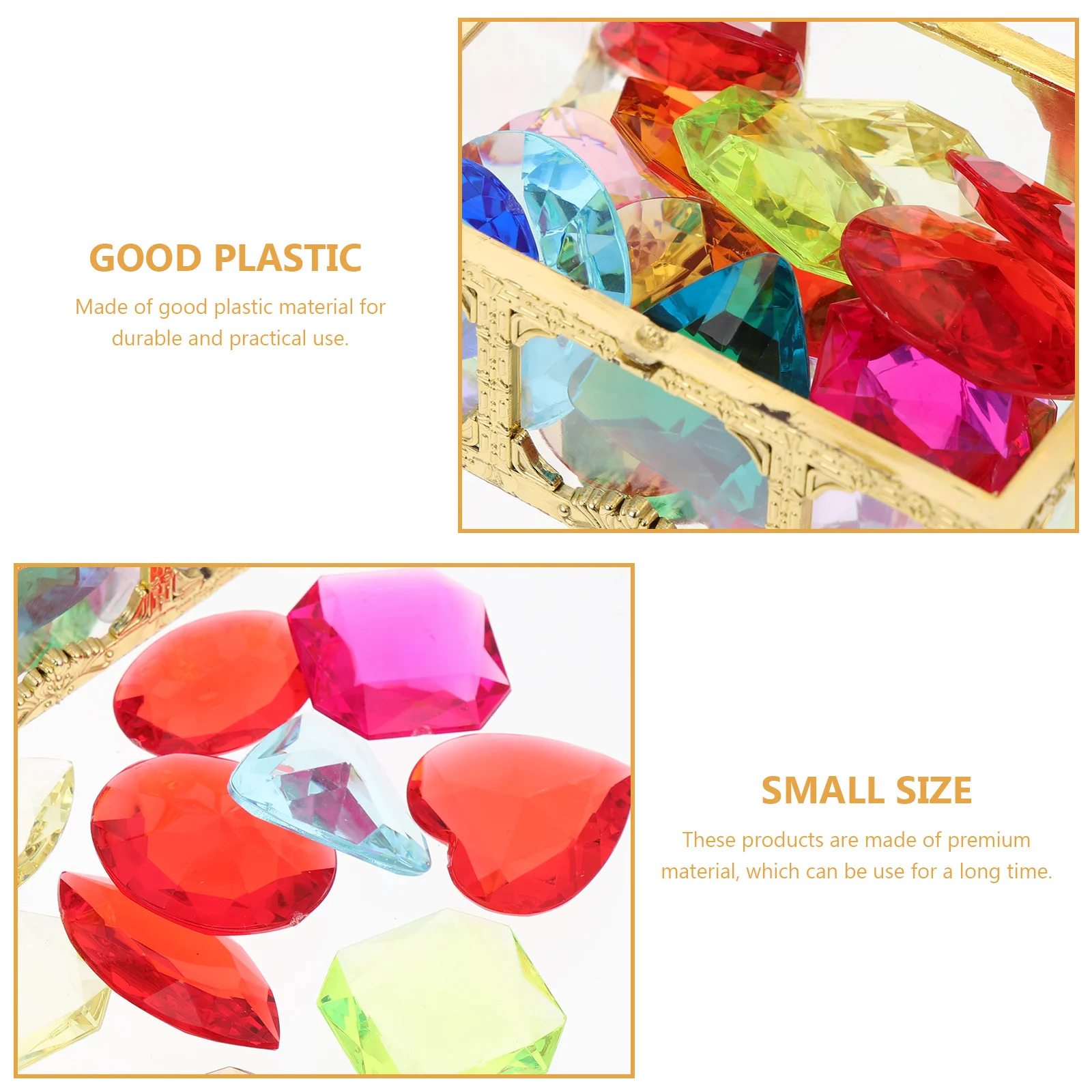 

1Set Gemstone Decoration Colorful Birthday Storage Chest Kindergarten Ornament