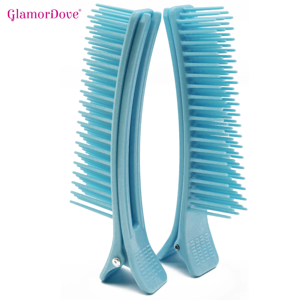 2Pcs Hair Comb Clip Styling Clips High Quality Barber Hair Clips Comb Brush Hair Sectioning Comb