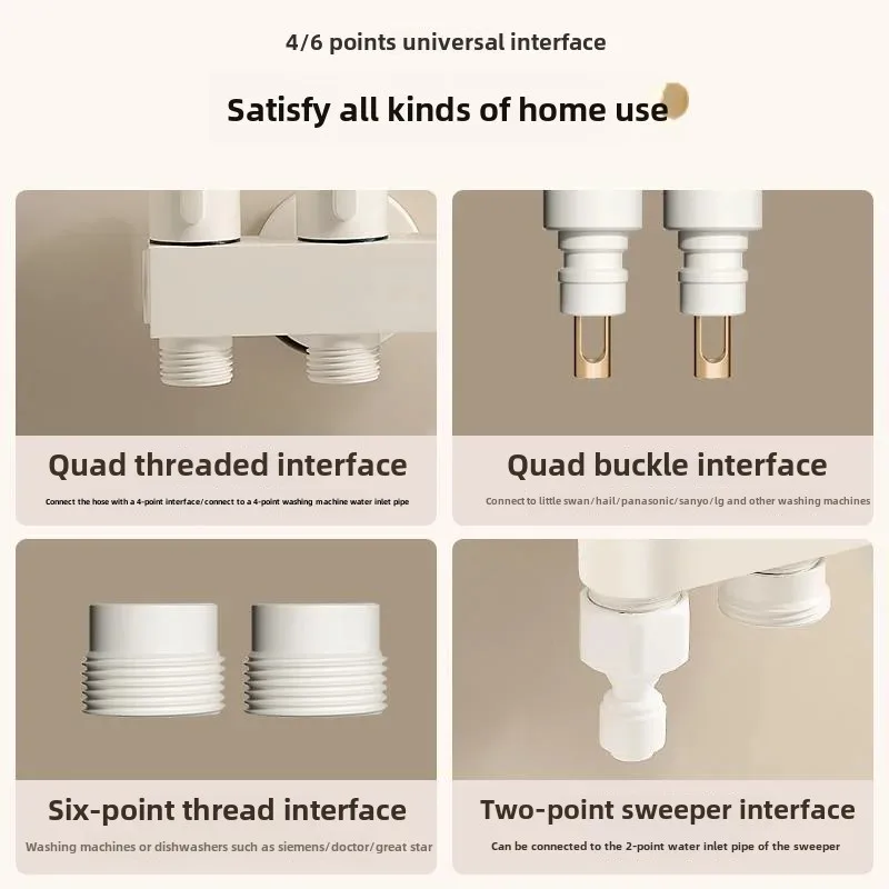 Torneira uma em três saídas