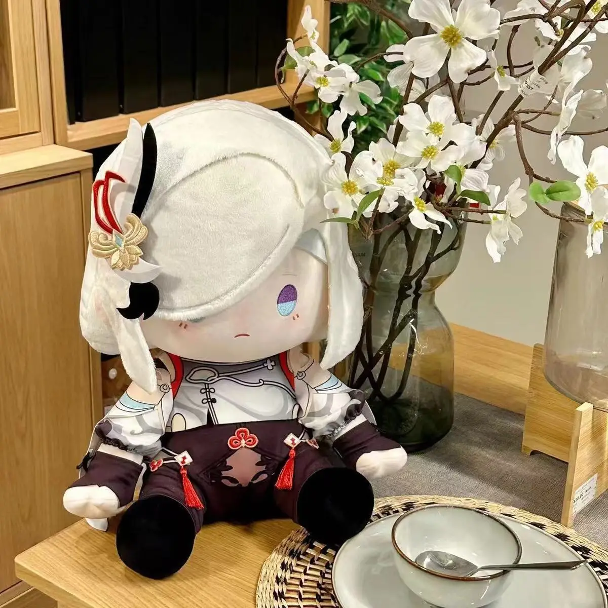 

New Anime Genshin Impact Shenhe Plushies 40CM Soft Plush Body Dress Up Stuffed Pillow Room Decorations Christmas Gifts