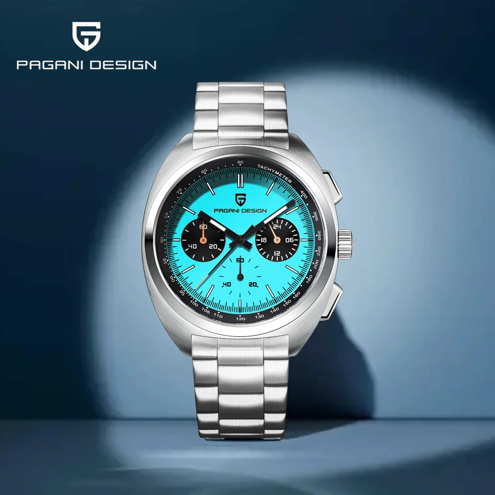 2025 New PAGANI DESIGN Watches Men Top Chronograph Sports Watch Luxury Stainless Steel Vk63 Movt Waterproof Quartz Watch For Men