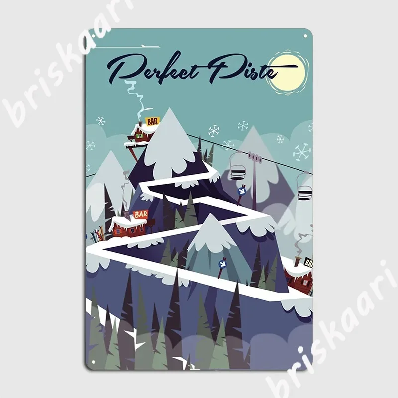 Perfect Piste Poster Metal Sign Cinema Kitchen Cave Pub Customize Mural Painting Tin Sign Posters