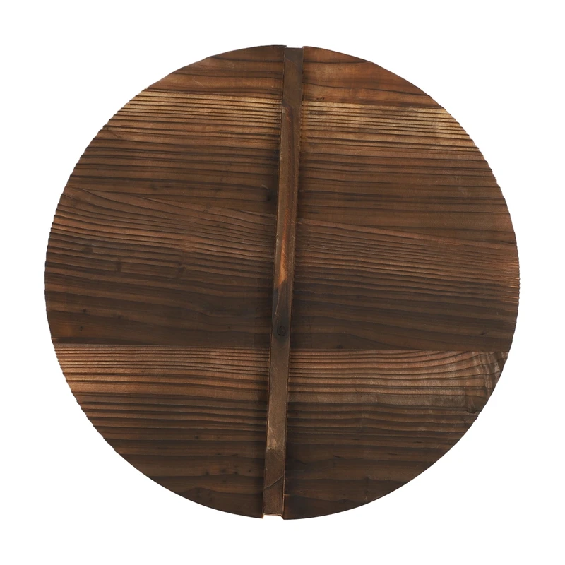 Kitchen Multi-Functional Wooden Pot Cover Handle Pan Lid Eco-Friendly Anti-Scalding Wood Baking Pot Lids Cover 40cm-A13G