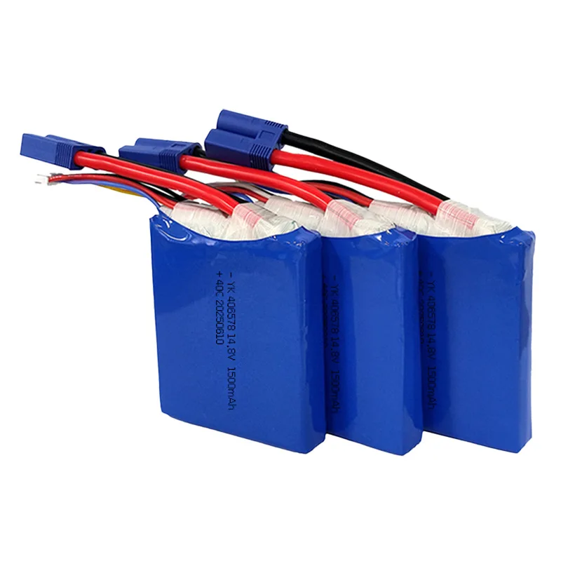 406578 14.8V 40C 1500mAh Li-Polymer Battery Pack 4S1P High Discharge Rate Jump Starter Battery for SUV RV Emergency Power Supply
