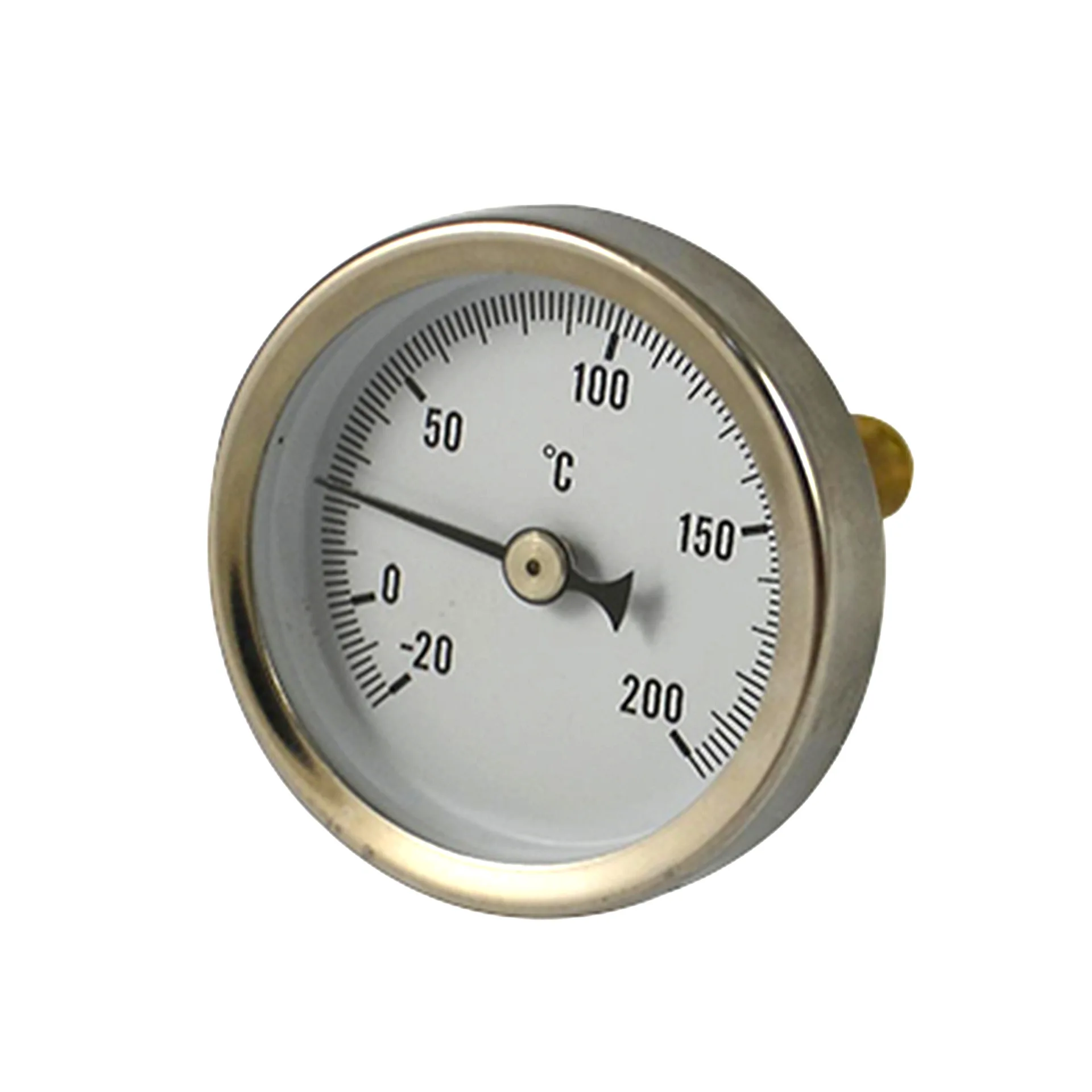 

Bottom All Stainless Steel Industrial Hot Water Bimetal Dial Type Thermometer