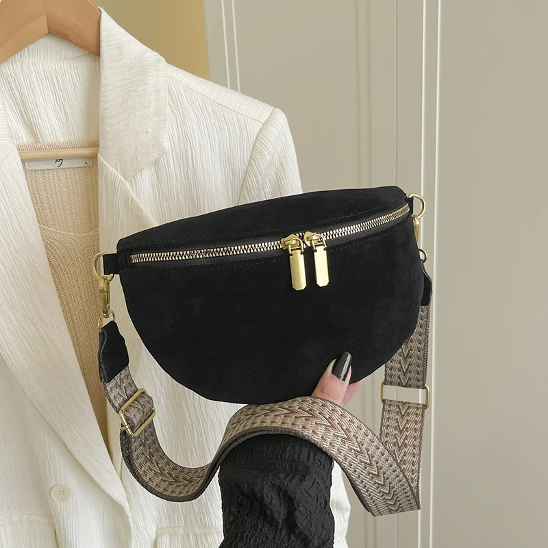 

2026 Новая нагрудная сумка из искусственной замши, женские поясные сумки, уличная трендовая поясная сумка, повседневные дорожные женские сумки через плечо, кошельки для телефонов