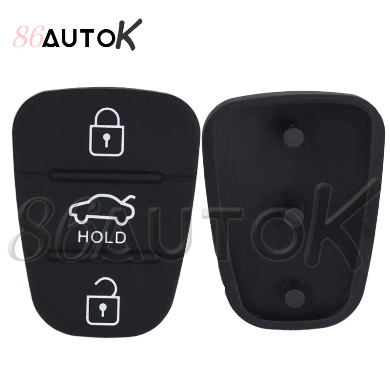 استبدال مفتاح السيارة عن بعد 3 أزرار وسادة مطاطية مفتاح قذيفة لشركة هيونداي أكسنت IX35 I30 لكيا ريو K2 K5 سيارة الوجه مفتاح قابل للطي