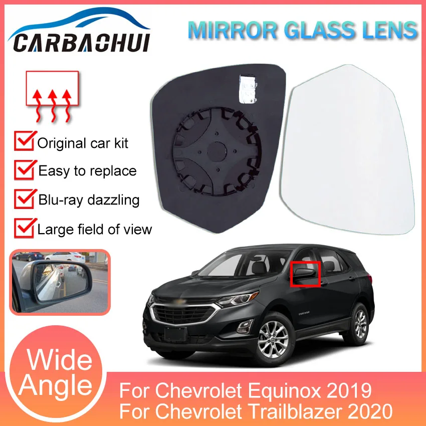 Hoping Exterior Rearview Mirror Lens Outer Side Mirror Glass Lens For Chevrolet Equinox 2019 For Chevrolet Trailblazer 2020