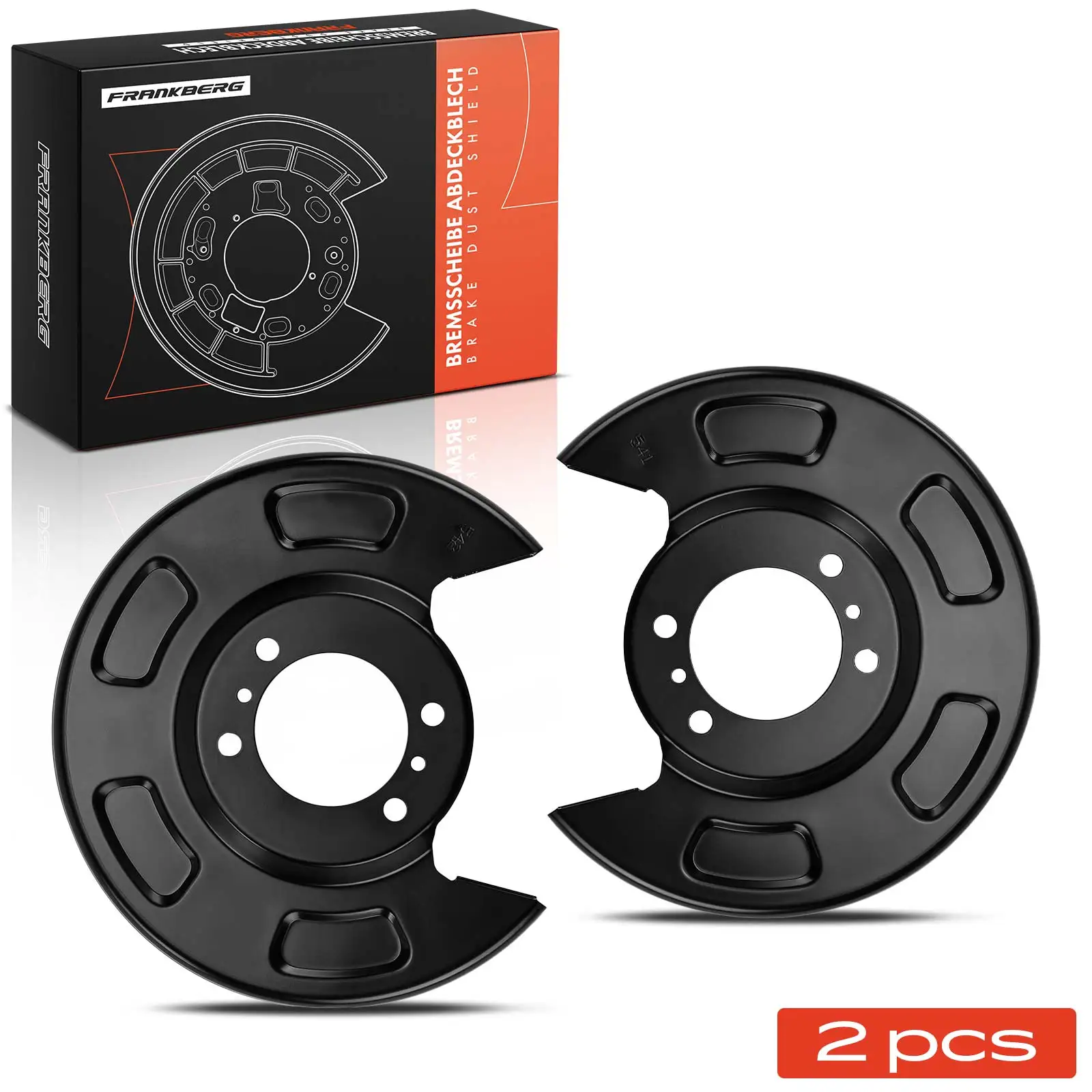 Frankberg 2x Anker plaatwerk Remschijf Achteras Beide zijden Voor KIA Picanto TA 1.0L 1.2L 2011-2017 517561Y500 517551Y500