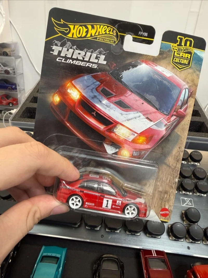 

Hot Wheels Premium Thrill Climbers Fpy86 1:64 Diecast Subaru Porsche Lancer Evo Metal Car 2026 New Premium Gifts