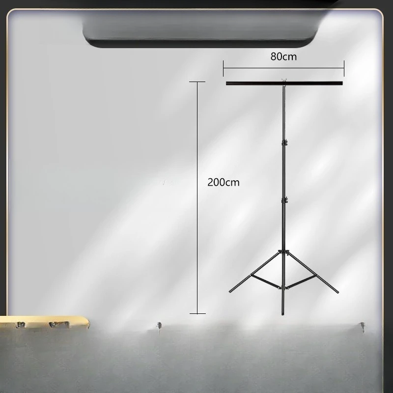 

Photography background frame, background board bracket 200 * 80cm PVC background cloth, photo shelf props T-shaped