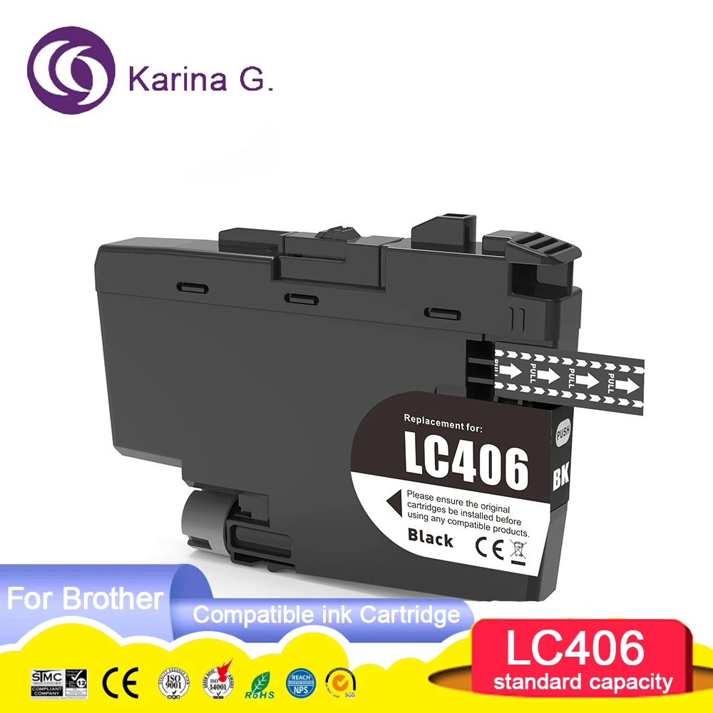 Standard capacity LC406 LC 406 Premium Color Compatible Printer Ink Cartridge for Brother HL-JF1,MFC-J4335DW J4345DW J4535DW