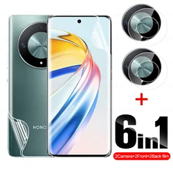 6IN1 Xonor X9b Honar X50 HonorX9b Front Back Hydrogel Film Camera Lens Protection Glass For Honor X9b 5G Screen Protector 6.78in