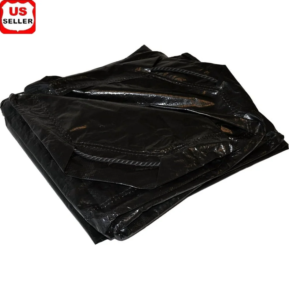 

Сверхмощный полиэтиленовый брезент 9 футов x 9 футов, водонепроницаемые края на шнурке, легкое хранение, кемпинг, ландшафтный дизайн, огненные ямы