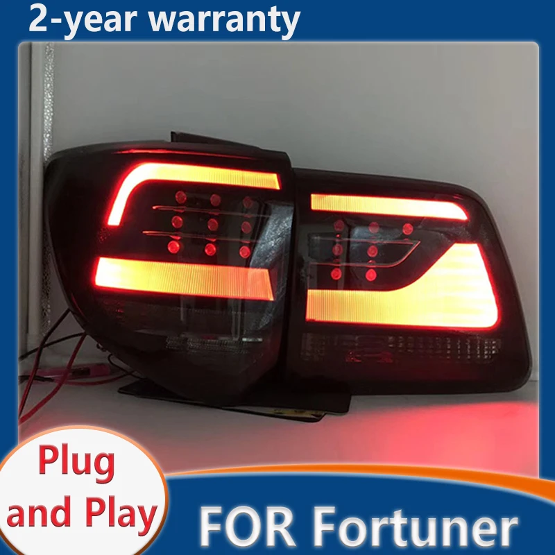 For Toyota Fortuner taillights 2012-2015  LED taillight turn signal plug and play Back light Tail Lamp