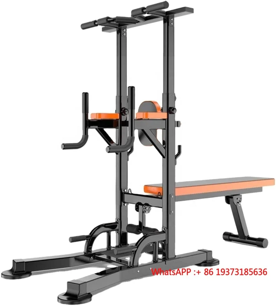 OEM Factory Horizontal Bar Power rack with Weight Bench Dip Station Tower Single Parallel Bar Fitness Equipment Pull Up Bar