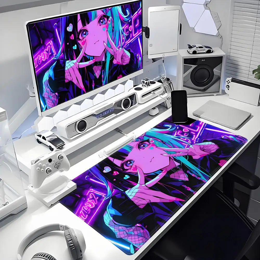 

China's hot-selling mouse pad Neon Girl Animation Beautiful XXL Game Exclusive MousePads PC Computer pad Non-slip Decor