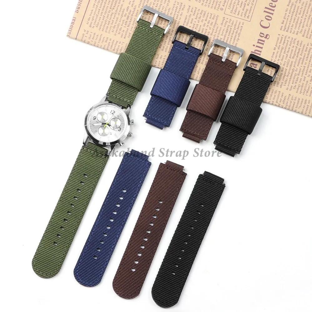 16mm 18mm Nylon Canvas Strap for Casio GM110 GM2100 GA900 5600series AQ-S800 Sport WatchBand Quick Release Men Women Accessories