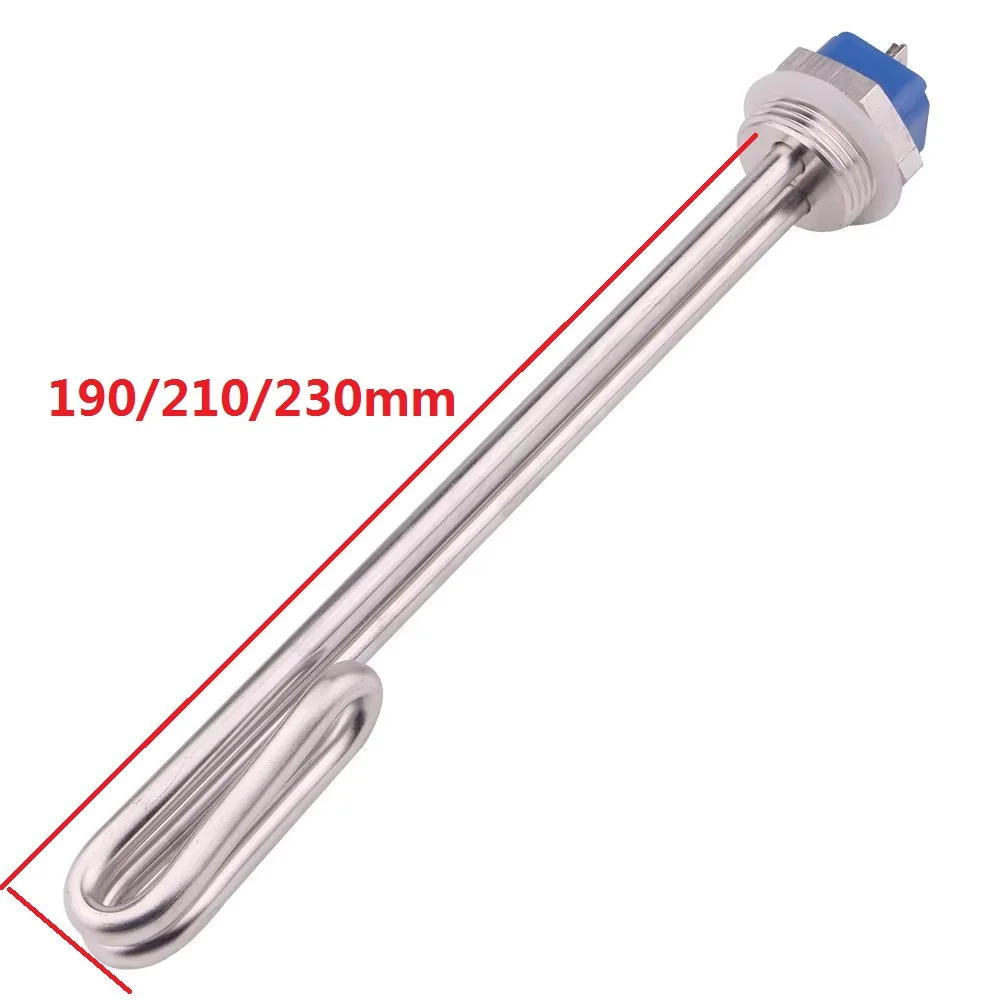 DERNORD elektryczny element grzejny wody 1 "BSP typ śrubowy Element do czajnika/zbiornika rurowy podgrzewacz wody 220v 1kw 2kw 3kw