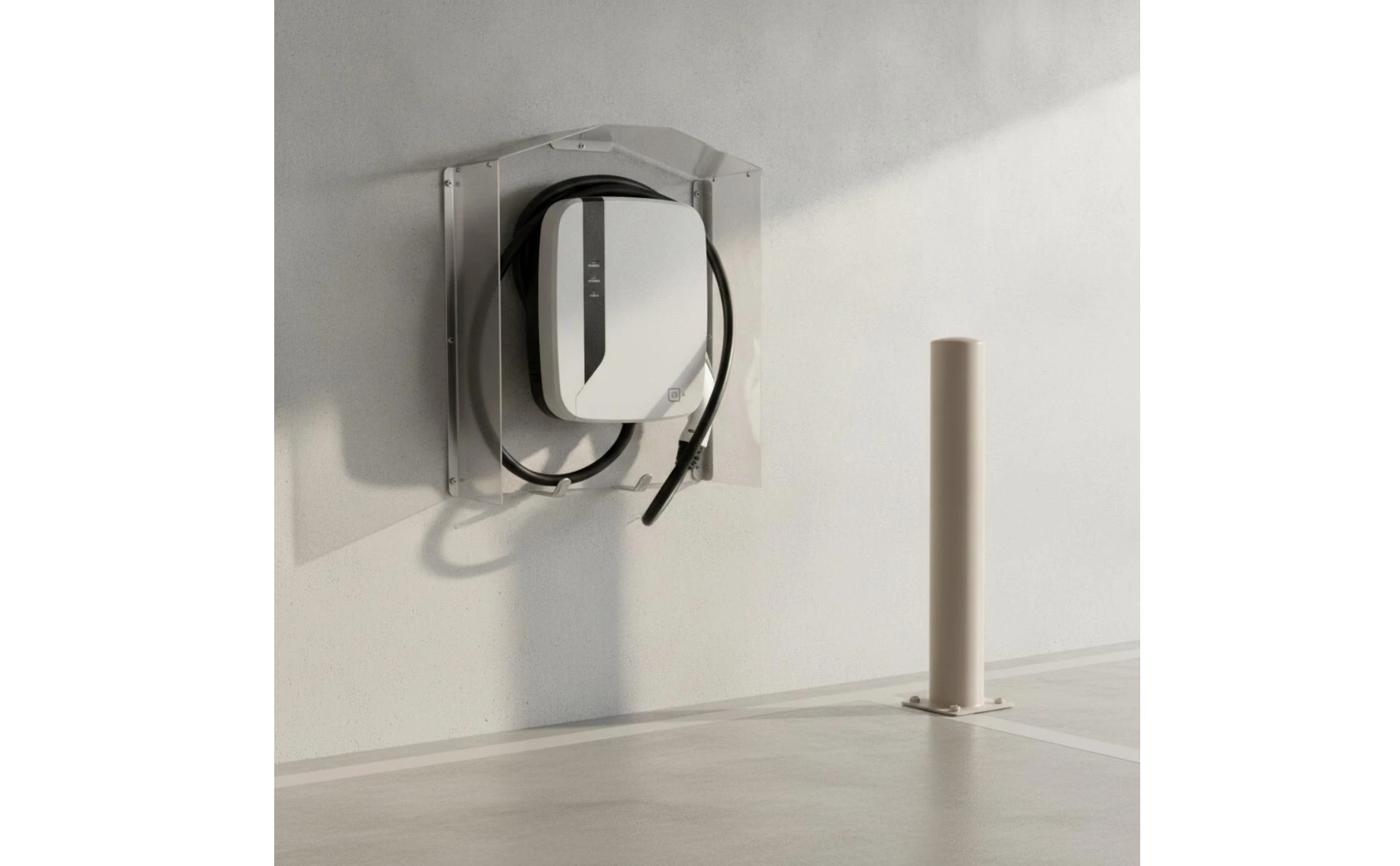 EV Charger Cover with Installation Kit Resistant Charging Station Cover Weather Guard Rustproof Defensive Hood Rust-Proof