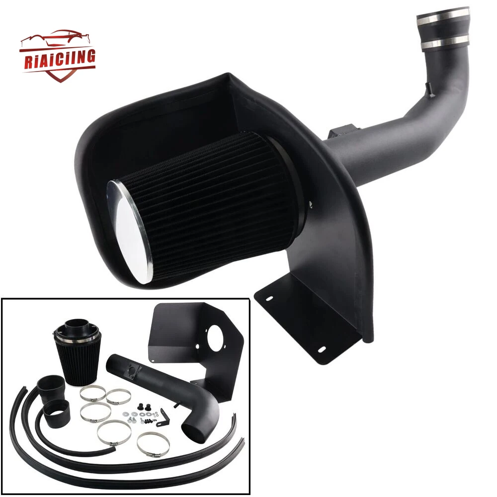 

Black Cold Air Intake & Heat Shield Kit for Chevy GMC V8 4.8L-6.0L (2009-2013) - High-Flow Air Filter