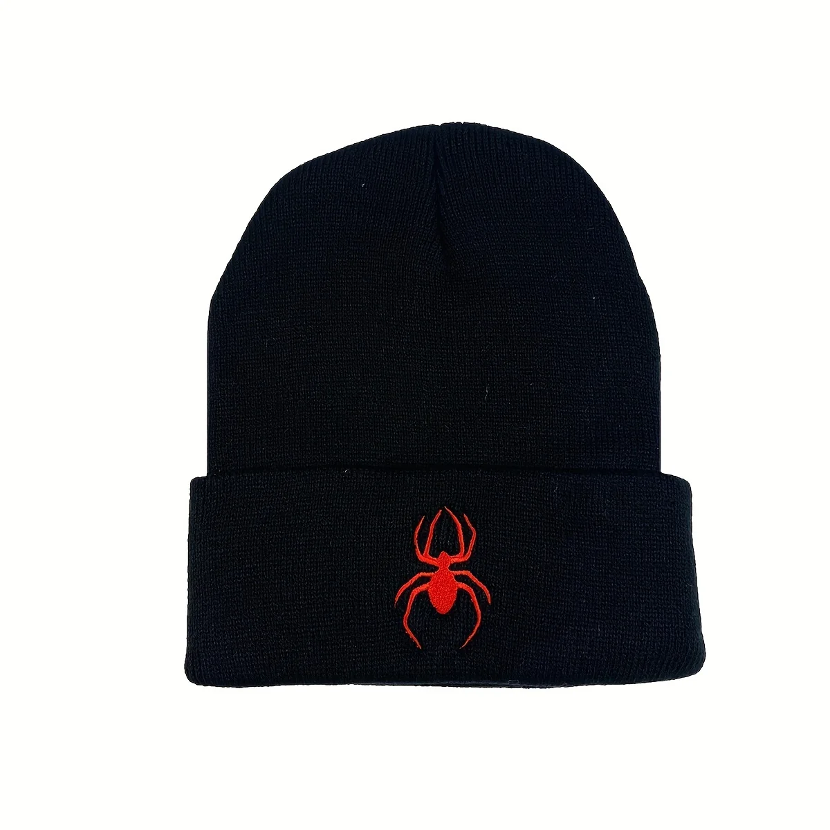 New Spider Hats Women Men Knitted Beanie Cap Skull Embroidered Cap Bonnet Skullies Cold Caps Boys Gifts Y2k Winter Warm