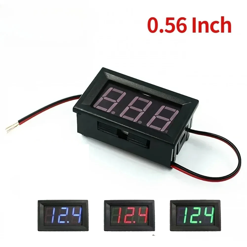 1/2/5pcs 0.56inch Digital Voltmeter Car Boat Motorcycle DC4.5V-30V  LED Display Volt Voltage Meter Mini Tester Panel Ammeter