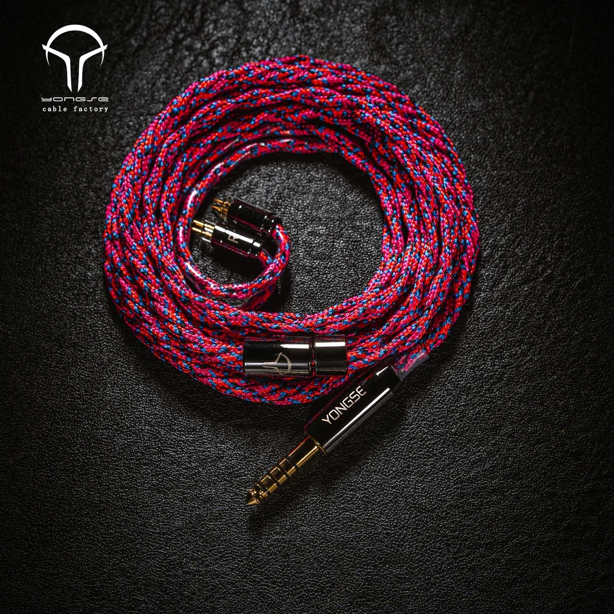 Yongse Tricolora 6N 4 Strands Single Crystal Copper Silver Plated Earsphones Cable