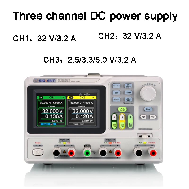 Programmable linear DC stabilized power supply SPD3303