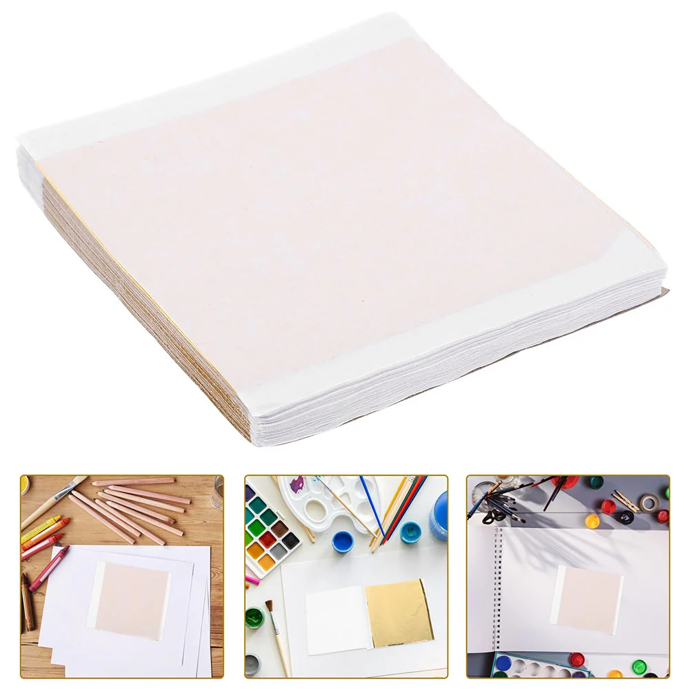 

200 Pcs Gold Foil Paper for Crafts Flakes Painting Sheet Gilding Anodized Aluminum