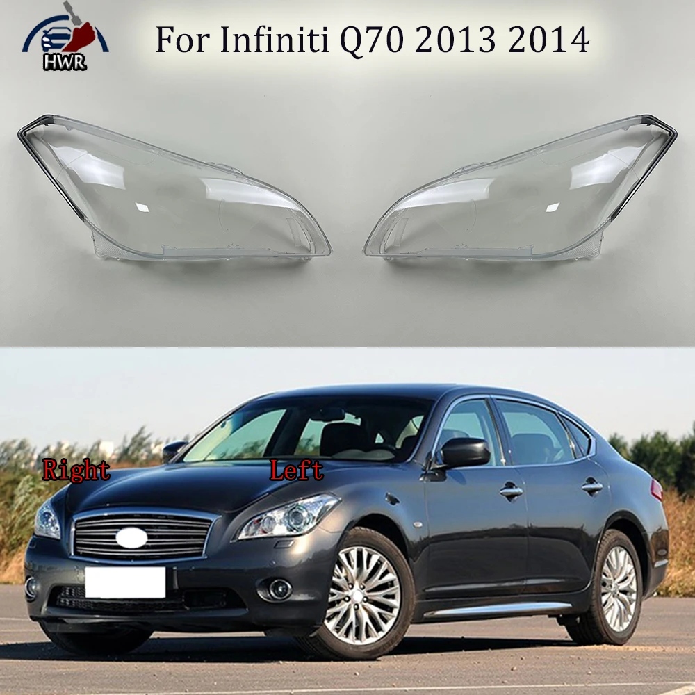 

Headlights Shell Transparent Lampshdade Headlamp Cover Lamp Shade Plexiglass Replace Original Lens For Infiniti Q70 2013 2014