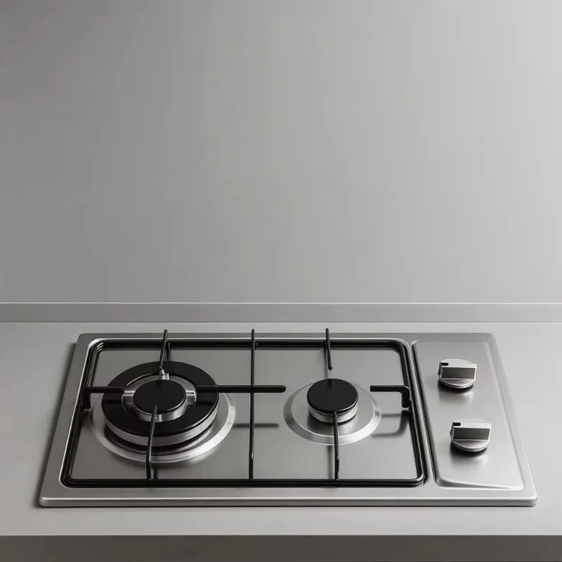 Dual Burner Stainless Steel Stove Energy Saving Gas Power New Compatible