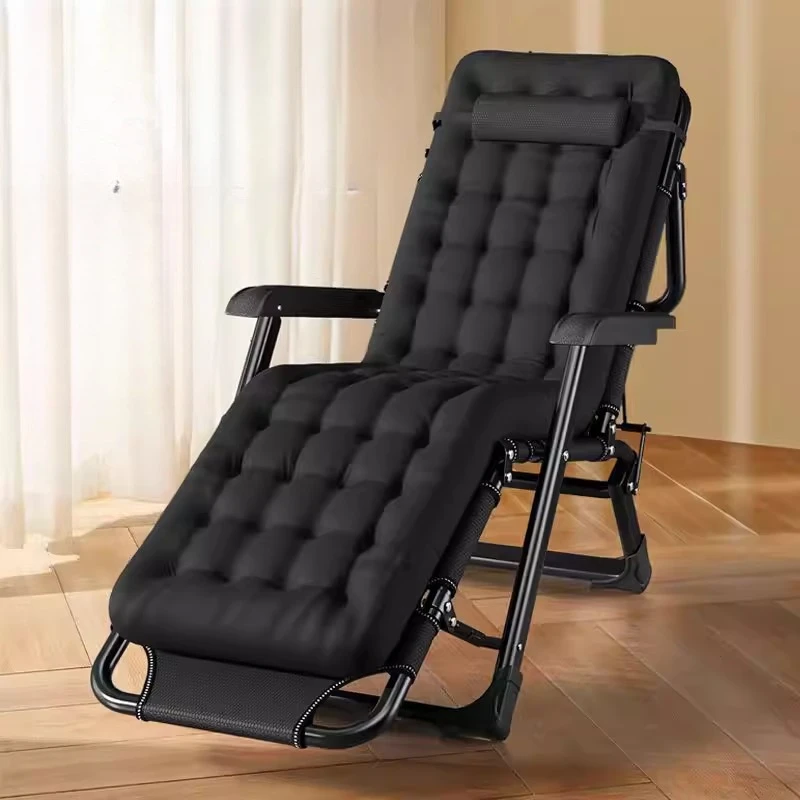 Lounge chair folding lunch break nap office chair folding bed casual backrest beach chair lazy home balcony