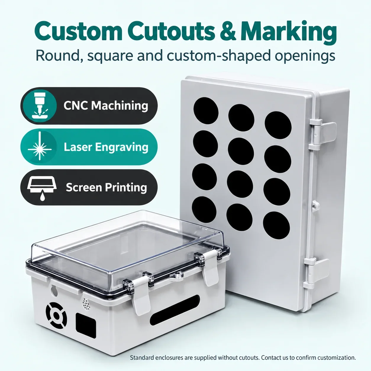 Surface-Mounted Monitoring Power Supply Base Box ABS Plastic Junction Box for Strong And Weak Power Applications