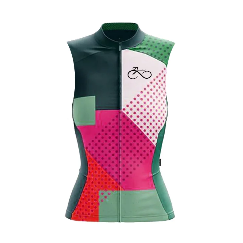 Women Summer 2023 Breathable Cycling Vest Fashion Running Gilet Sleeveless Lightweight Maillot Ciclismo MTB Mountain Bike Jacket