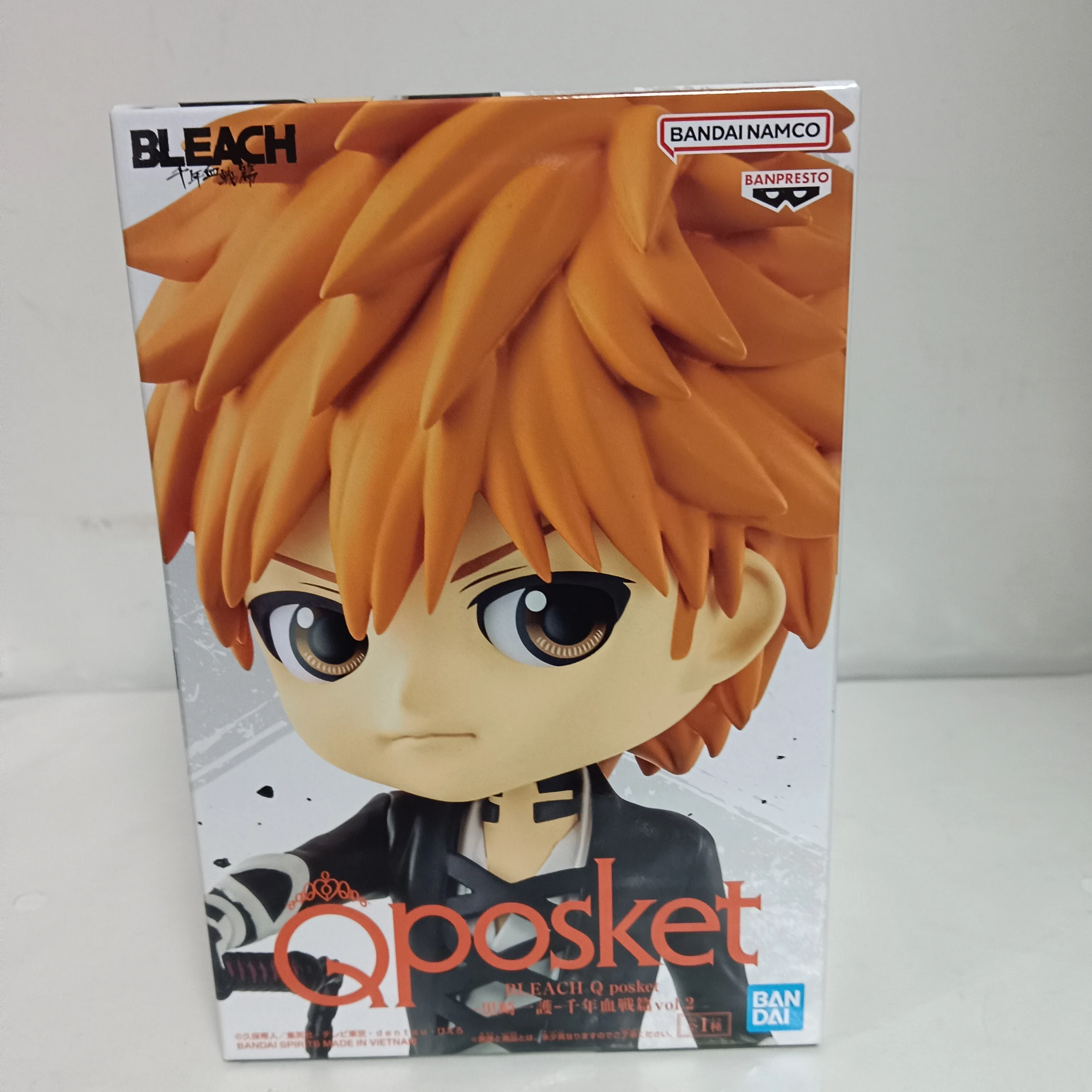 BANDAI BLEACH Anime Ichigo Kurosaki Q posket Thousand Year Blood War Action Figures Model Figurine Original Figuarts Decoration