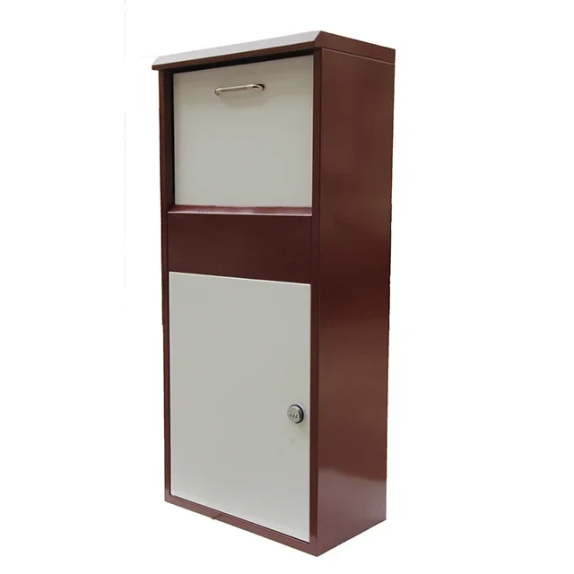 Metal Box Outdoor Steel Metal Parcel Post Letter Mail Drop Delivery Box