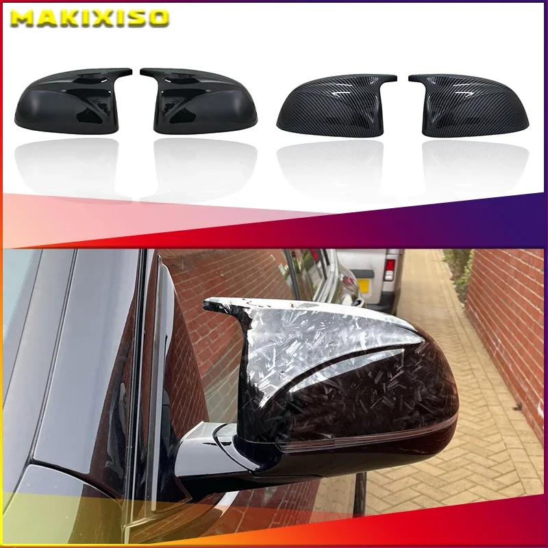 

For BMW X3 G01 X4 G02 X5 G05 X6 G06 X7 G07 2018 2019 2020 M style black rearview mirror cover X3M Look rearview mirror cover