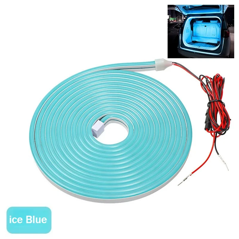 Connecteur universel de 4m Plug Play pour coffre arrière de voiture, bande LED éclaircissante, éclairage modifié pour lumière Flexible et étanche 12V, offre spéciale