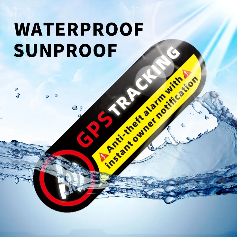 

10 шт. водонепроницаемых предупреждающих наклеек для автомобиля – светоотражающие наклейки на бампер «Не трогайте мой автомобиль» и «GPS-трекинг»