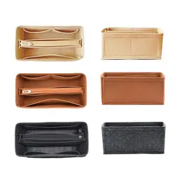 New Multi-Pocket Bag Organizer for Birkin25/30/35 Inner Bag Storage Bag Felt Handbag Insert Bag Liner Bag