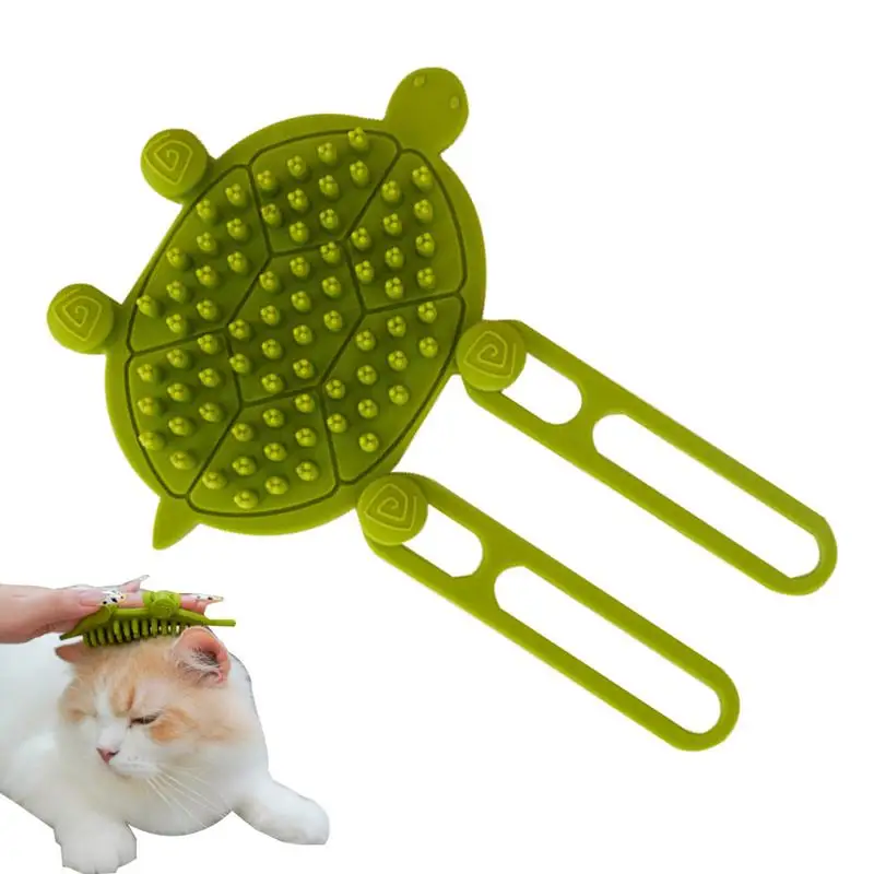 Pet Tickling Artifact Turtle Shaped Cat Scratcher Wall Corner Massage Comb For Kitten Adjustable Cat Massager For Cats Dogs Pets