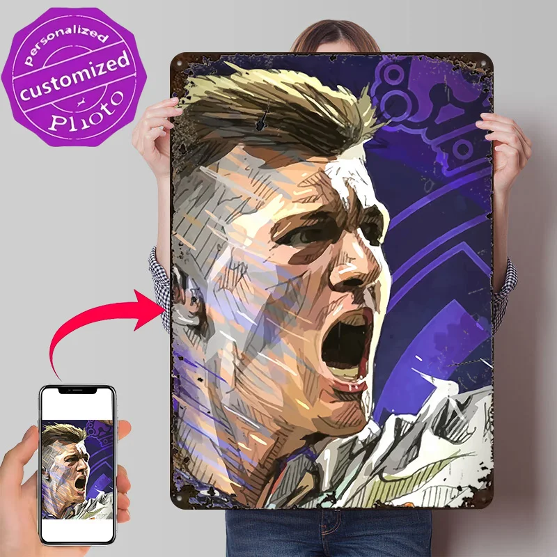 Toni Kroos Metal Poster Perfect Gift for Fans Lovers Personalized Wall Art Metal Sign for Decoration Bedroom Accessories House