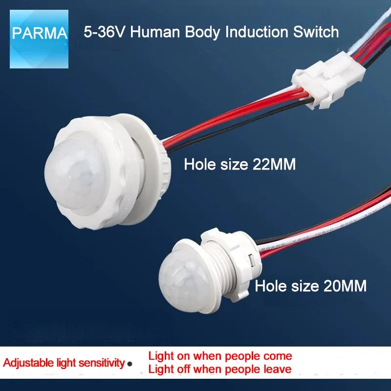 5-36V Infrared Photoelectric Intelligent Human Body Sensor Switch Probe Module Low Voltage Direct Current 12V Cabinet and Wardro