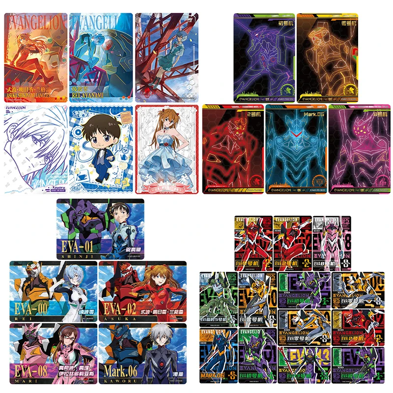 KAYOU Neon Genesis Evangelion EVA Genesis Booster Pack Rei Ayanami Asuka Langley Soryu XR CR ZR FR UR AR Komplettes Set Einzelkarten