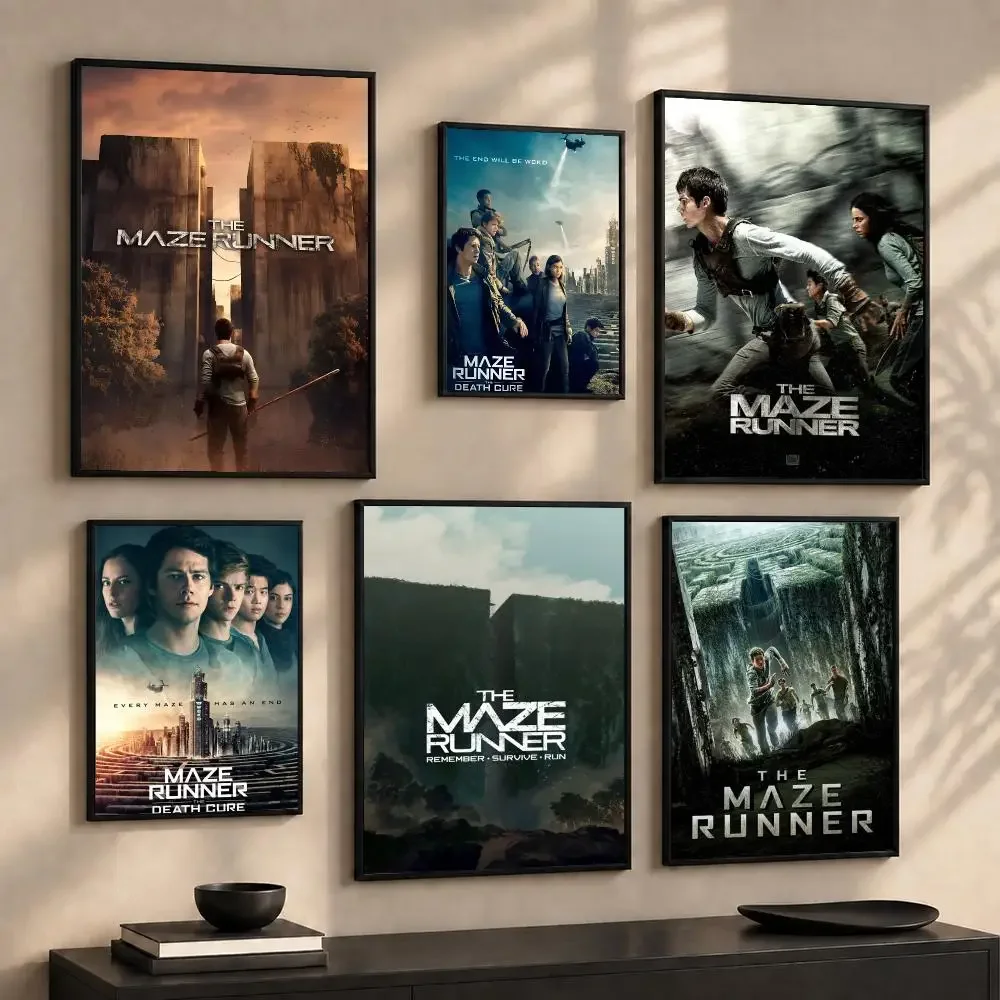 Thrilling Movie Show The Maze R-Runner Poster Wall Art Print Sticker for Bedroom Living Room Dorm Office Modern Home Decor Gift