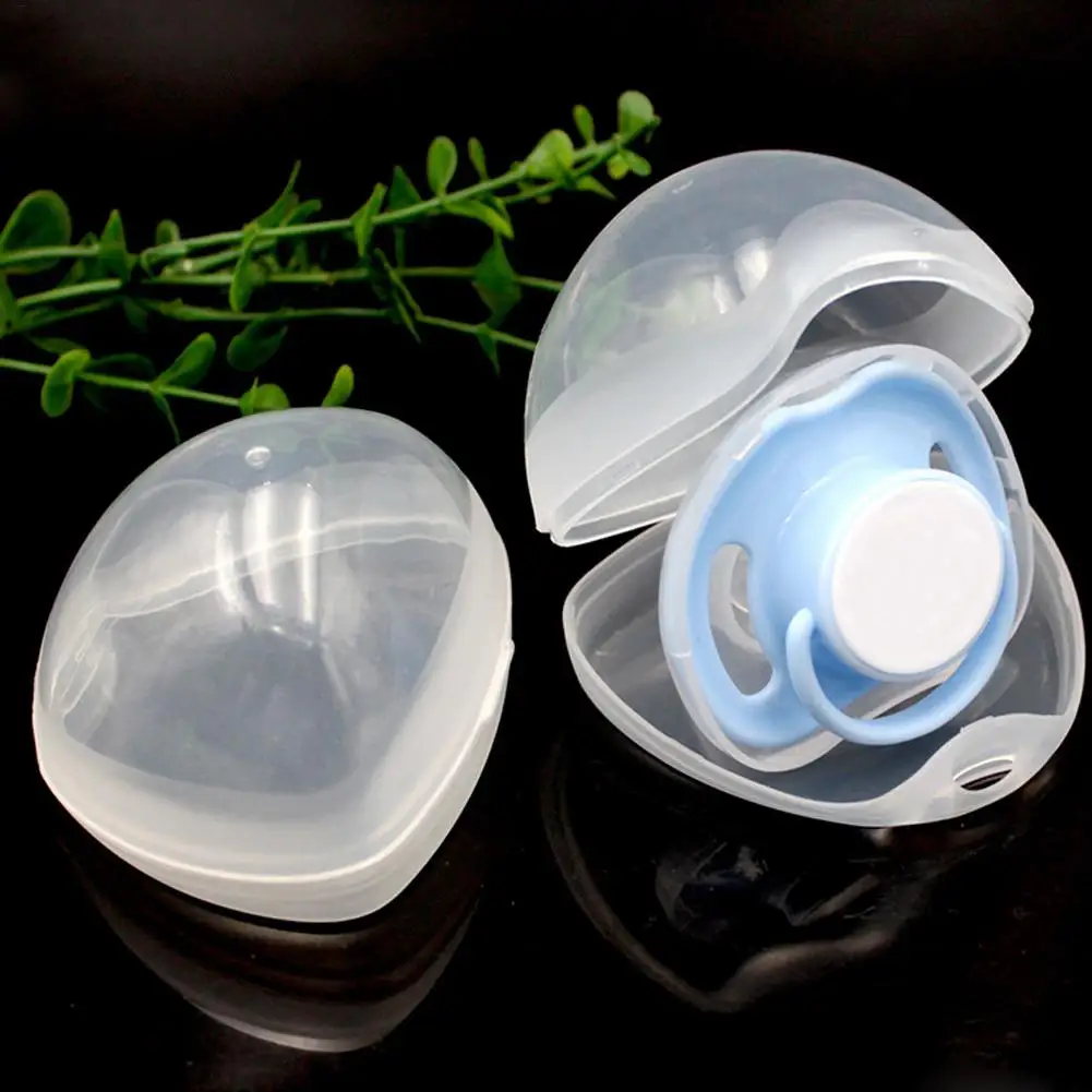 3pc Baby Nipple Container Box Pacifier Box Clear Holder Case For Pacifier Lightweight Transparent Baby Soother Container Carrier