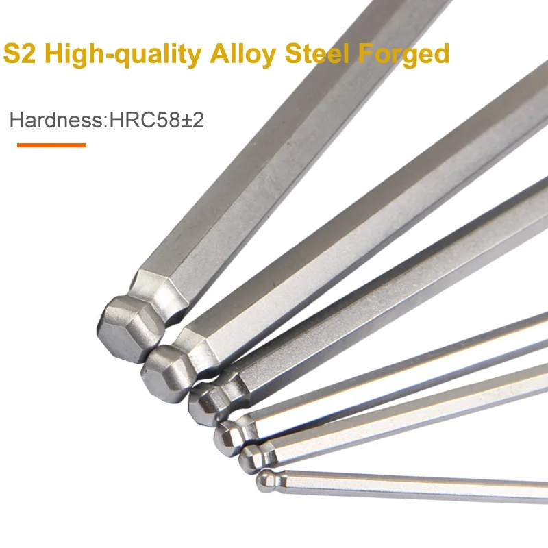 Stanley 1-Pcs Extra Long Allen Key Type T 2mm 2.5mm 3mm 4mm 5mm 6mm 7mm 8mm T Bar Hex Key In T Handle Hexagon Keys Long Wrench